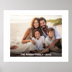 Simple 1 Photo Full Coverage - Chunky Text Overlay Poster