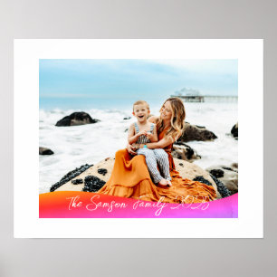Simple 1 Photo Full Coverage - Script Text Overlay Poster