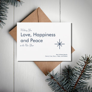 Simple 2024 New Year Elegant Typography Holiday Card