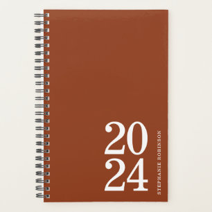 Simple 2024 Terracotta Personal Weekly Planner