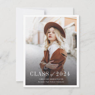 Simple 2025 Photos Graduation Announcement