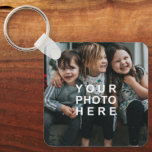 Simple 2-Photo Double-Sided Key Ring<br><div class="desc">Add 2 of your own photos to this simple,  modern double-sided key chain.</div>