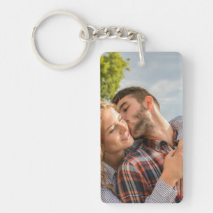 Simple 2 Photo Double Sided Key Ring