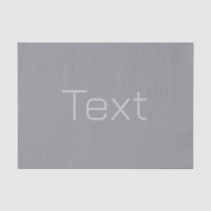 Simple 3 Dimensional Looking Text   Gray Tissue Paper