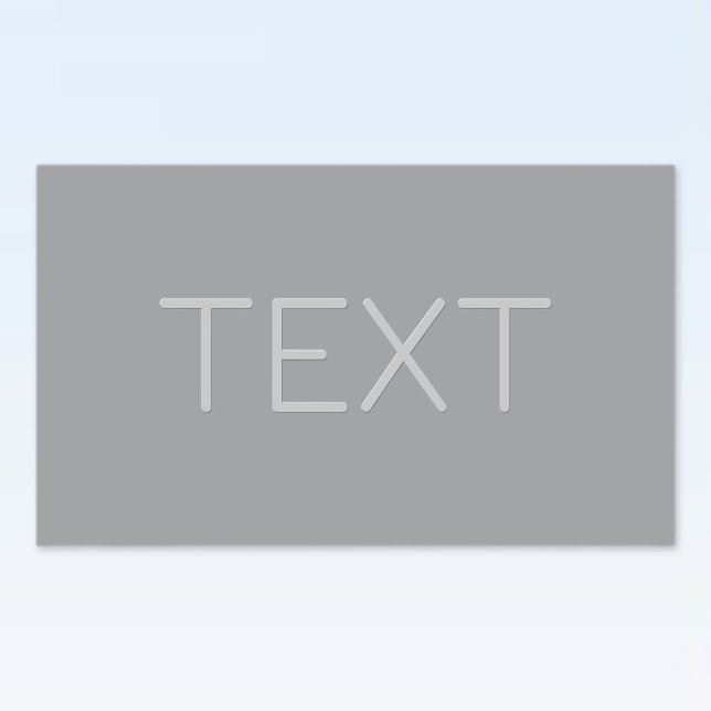 Simple 3 Dimensional Looking Text | Grey Rectangular Sticker (Creator Uploaded)