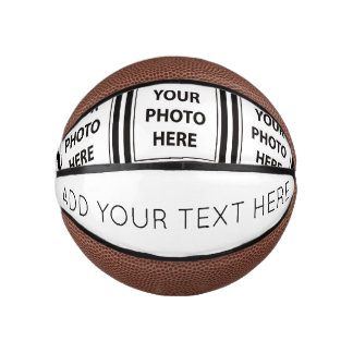 Simple 3 Photos & Add Text –  Upload Picture  Mini Basketball