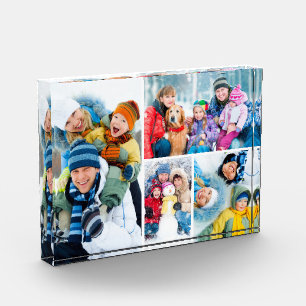 Simple 4 Photo Collage Acrylic Photo Block