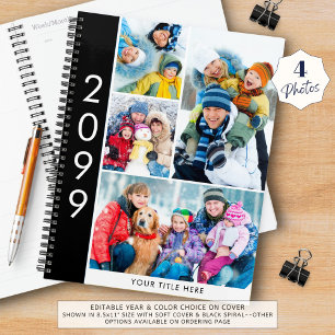 Simple 4 Photo Collage Personalized Planner