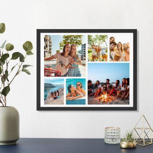 Simple 6 Photo Collage Poster