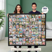 Simple 99 Photo Collage Squares Black