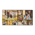 Simple 9 Photo Collage Custom Colour Personalised