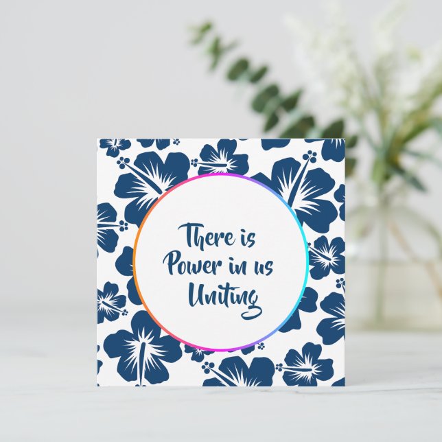 Simple AAPI Heritage Floral Celebration Design Invitation (Standing Front)
