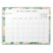 Simple Abstract Art Green Family Planner Calendar 