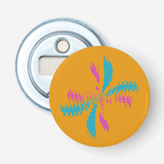Simple Abstract Butterfly Flight Messy Pattern Bottle Opener
