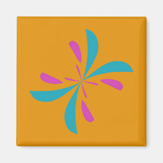 Simple Abstract Butterfly Flight Pattern Magnet