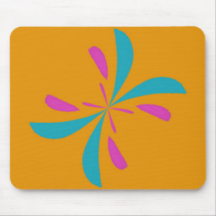 Simple Abstract Butterfly Flight Pattern Mouse Mat