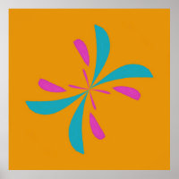 Simple Abstract Butterfly Flight Pattern