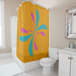 Simple Abstract Butterfly Flight Pattern  Shower Curtain