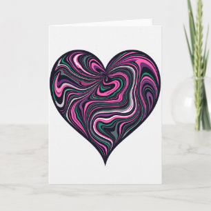 Simple Abstract Heart Card