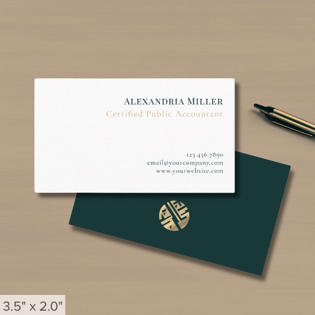 Simple Accountant CPA Business Card (Creator Uploaded)