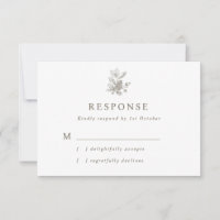 Simple Acorn & Pinecone Fall Wedding