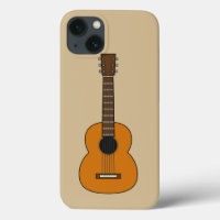 Simple Acoustic Guitar Cartoon