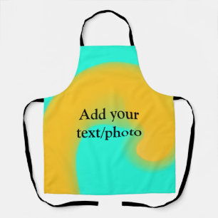 Simple acrylic pour marble add your text name cust apron