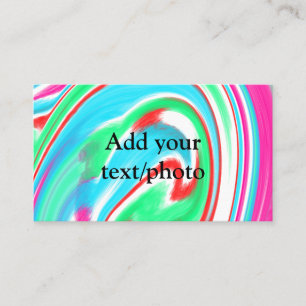 Simple acrylic pour marble add your text name cust business card