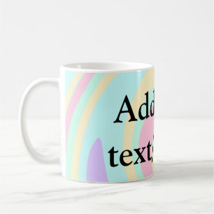 Simple acrylic pour marble add your text name cust coffee mug