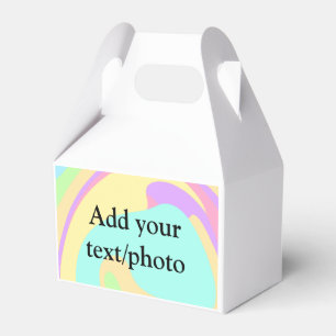 Simple acrylic pour marble add your text name cust favour box