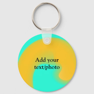 Simple acrylic pour marble add your text name cust key ring
