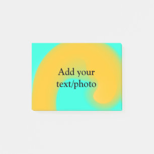 Simple acrylic pour marble add your text name cust post-it notes