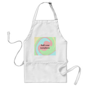 Simple acrylic pour marble add your text name cust standard apron