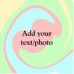 Simple acrylic pour marble add your text name cust standing photo sculpture<br><div class="desc">design</div>