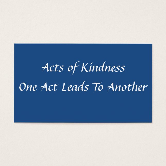 Simple Acts of Kindness Card (Front)