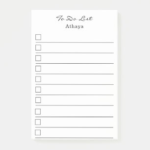 Simple Add Name To Do List Post-it Notes