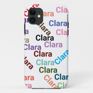 SIMPLE add name typography calligraphy colour name iPhone 11 Case
