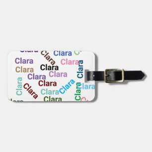 SIMPLE add name typography calligraphy colour name Luggage Tag