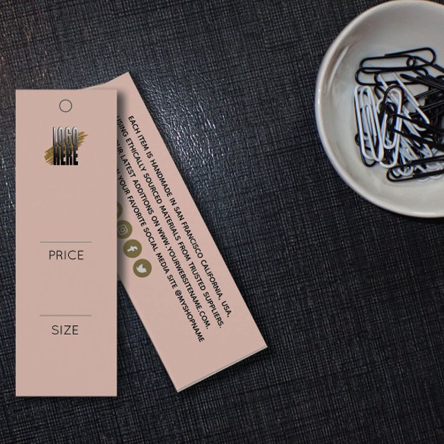 Simple Add Your Logo  Blush Clothing Price tag (Creator Uploaded)