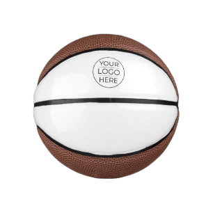 Simple Add Your Logo Business Mini Basketball
