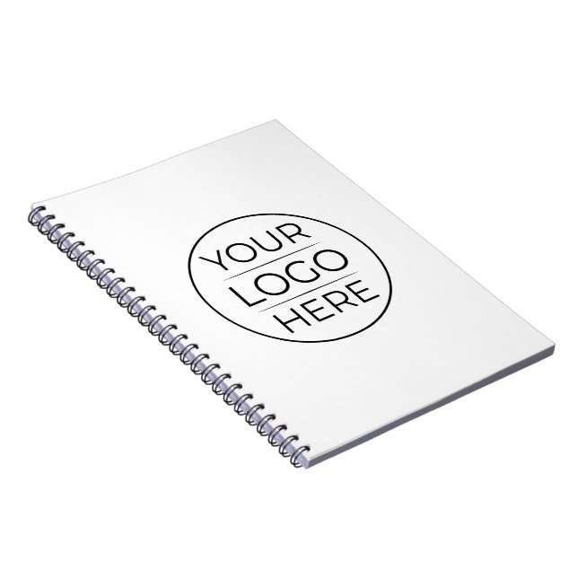 Simple Add Your Logo Business Notebook (Right Side)