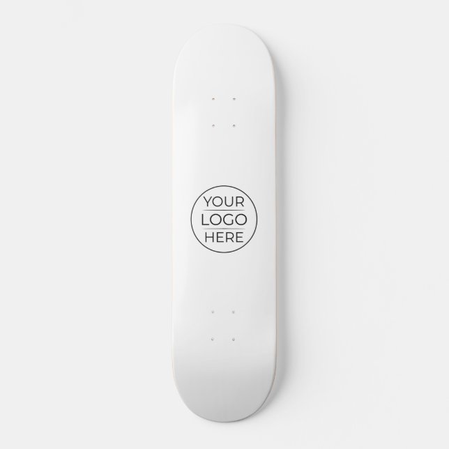 Simple Add Your Logo Business Skateboard (Front)