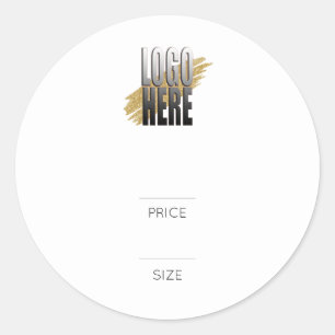 Simple Add Your Logo White  Price tag