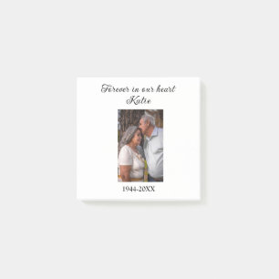 simple Add your photo text memorial keepsake Post-it Notes