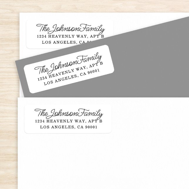 Simple Address Label Black and White (Creator Uploaded)
