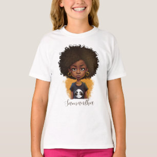 Simple Afro Woman T-Shirt
