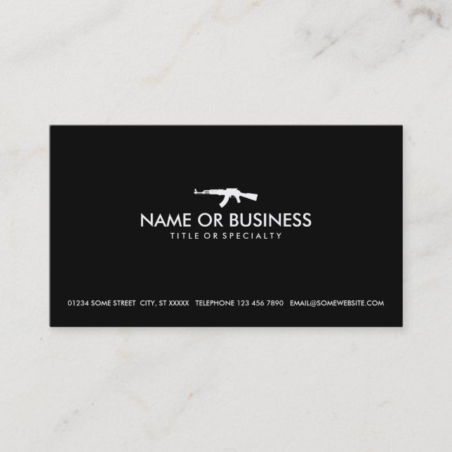 simple ak47 business card (Front)