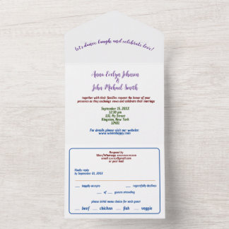 Simple all in one all in one invitation