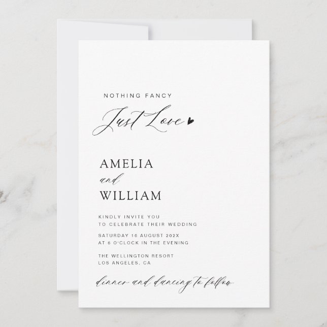 simple all in one QR code wedding Invitation (Front)
