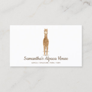 Simple Alpaca Business Card